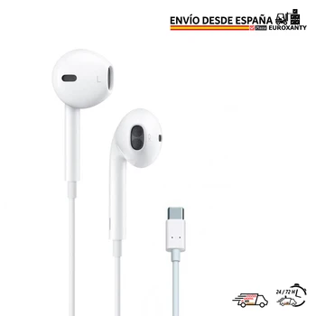EUROXANTY®| Auricurales tipo c | fone de ouvido Bluetooth | Wired auriculares | Auscultadores com microfone | Fone de ouvido com microfone